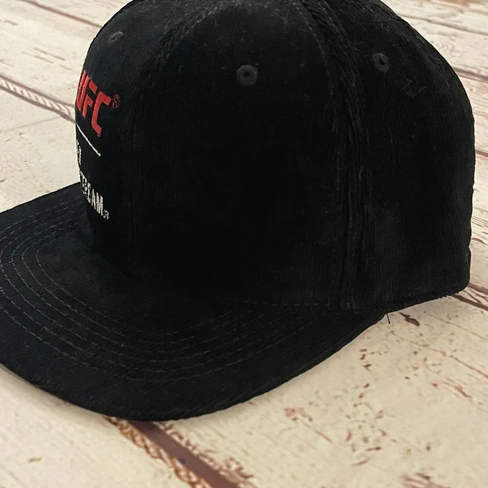 UFC New Amsterdam Vodka Corduroy Hat‎ Snapback Black Raymaco Caps